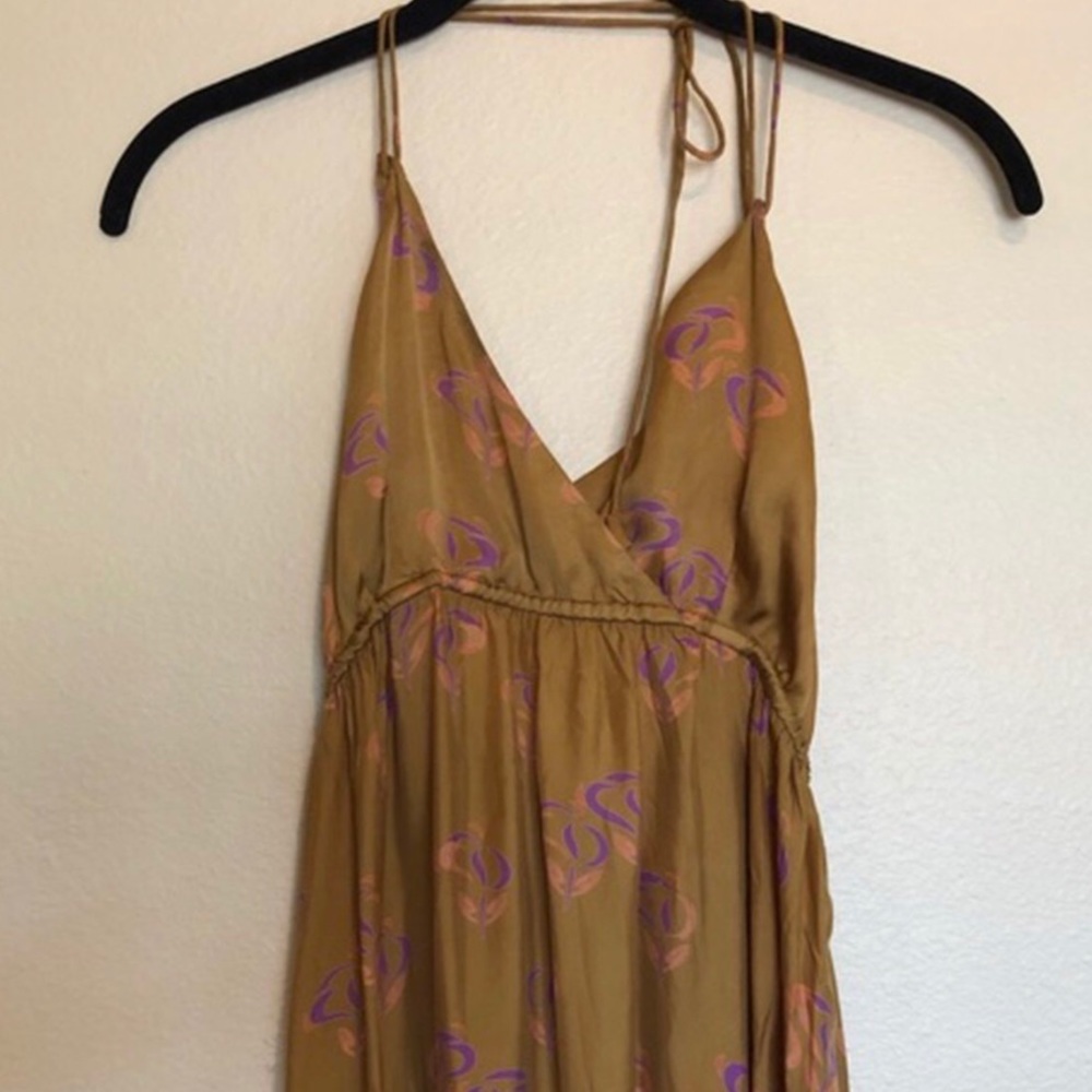 Italian vintage maxi dress in silk
